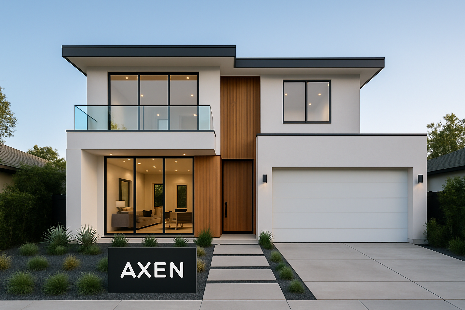 Modern residential home listed by AXEN